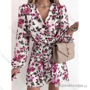 Šaty elegantný dlhý rukáv dámske (S/M ONE SIZE) TALIANSKA MÓDA IMWGB23964