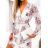 Šaty elegantný dlhý rukáv dámske (S/M ONE SIZE) TALIANSKA MÓDA IMWGB23964