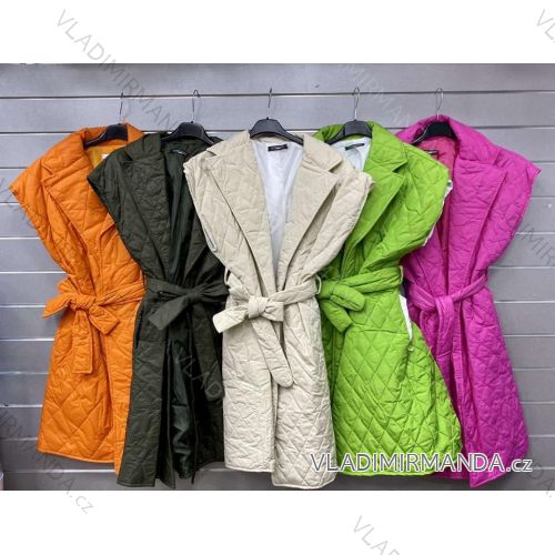 Vesta jarná s opaskom dámska (S/M ONE SIZE) TALIANSKA MÓDA IMWGS23982