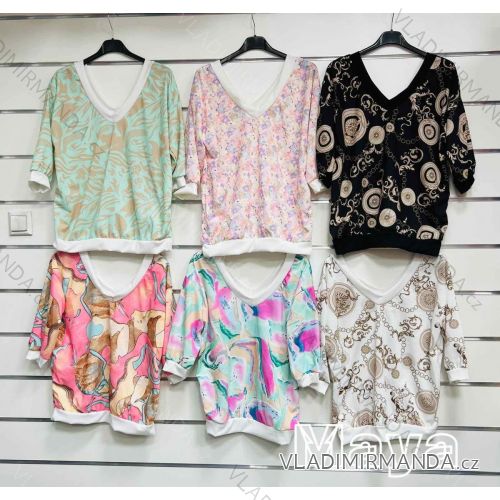 Tunika 3/4 dlhý rukáv dámska (S/M ONE SIZE) TALIANSKA MÓDA IMWMY231040