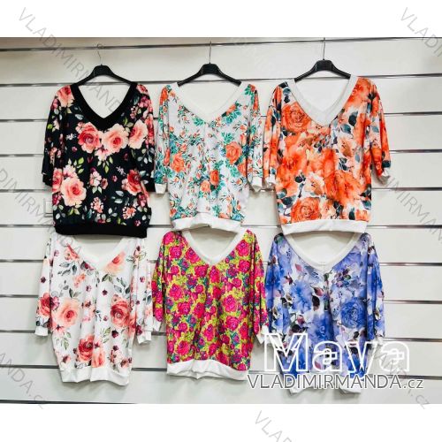 Tunika 3/4 dlhý rukáv dámska (S/M ONE SIZE) TALIANSKA MÓDA IMWMY231042