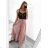Sukňa dlhá dámska (S/M ONE SIZE) TALIANSKA MODA IM323026/DUR S/M béžová