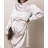 Šaty elegantný dlhý rukáv dámske (S/M ONE SIZE) TALIANSKA MÓDA IMPOC235925