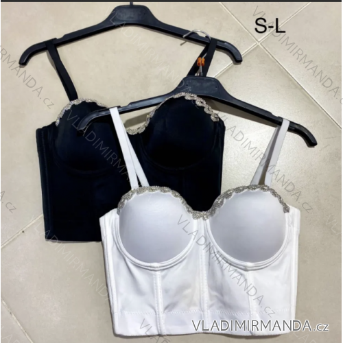 Top croptop na ramienka dámsky (SL) TALIANSKA MÓDA IMPLP2312580135