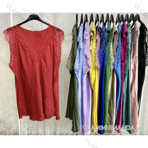 Top tričko bez rukávov dámske (S/M ONE SIZE) TALIANSKA MÓDA IMPLP2330650063