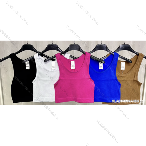 Top croptop na ramienka dámsky (S/M ONE SIZE) TALIANSKA MÓDA IMPLP2309120045
