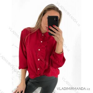 Košeľa dlhý rukáv dámska (S/M ONE SIZE) TALIANSKA MÓDA IMWGS223320