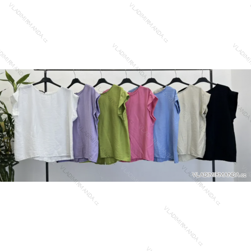 Tričko krátky rukáv dámske (S/M ONE SIZE) TALIANSKA MÓDA IMPLM2390070