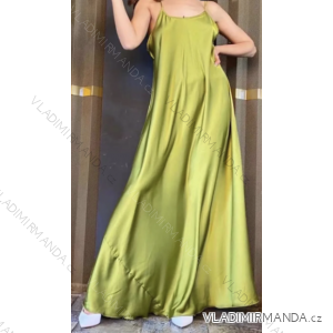 Šaty dlhé elegantné na ramienka dámske (S/M ONE SIZE) TALIANSKA MÓDA IMPMG231193