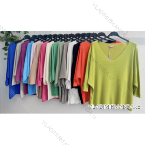 Šaty dlhé elegantný dlhý rukáv dámske (S/M ONE SIZE) TALIANSKA MÓDA IMPMG23073