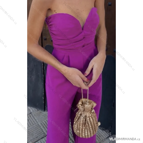Overal dlhý na ramienka dámske (S/M ONE SIZE) TALIANSKA MÓDA IMPCF2327185