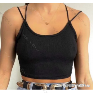 Crop top na ramienka dámsky (S/M ONE SIZE) TALIANSKA MÓDA IMPCF2320824MICRO