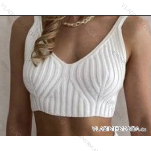 Crop top na ramienka dámsky (S/M ONE SIZE) TALIANSKA MÓDA IMPCF231088