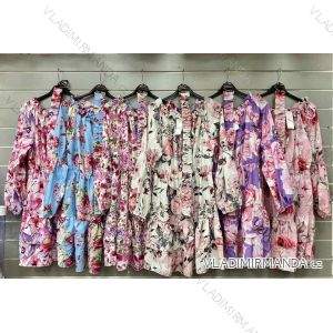 Šaty letné elegantné s opaskom dlhý rukáv dámske (S/M ONE SIZE) TALIANSKA MÓDA IMWGB231183