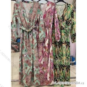 Šaty dlhé letný dlhý rukáv dámske (S/M ONE SIZE) TALIANSKA MÓDA IMWE231187