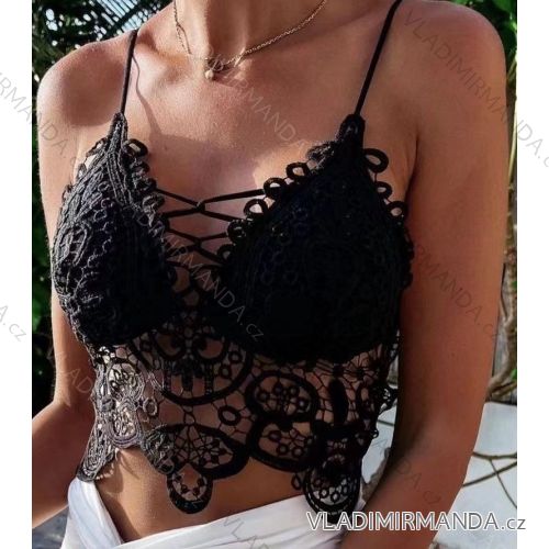Crop top na ramienka dámsky (S/M ONE SIZE) TALIANSKA MÓDA IMWA231250