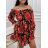 Šaty letní carmen krátký rukáv dámská (S/M ONE SIZE) ITALSKÁ MÓDA IMWE231252