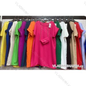 Šaty oversize s kabelkou krátky rukáv dámske (S/M/L ONE SIZE) TALIANSKA MÓDA IMWA231255