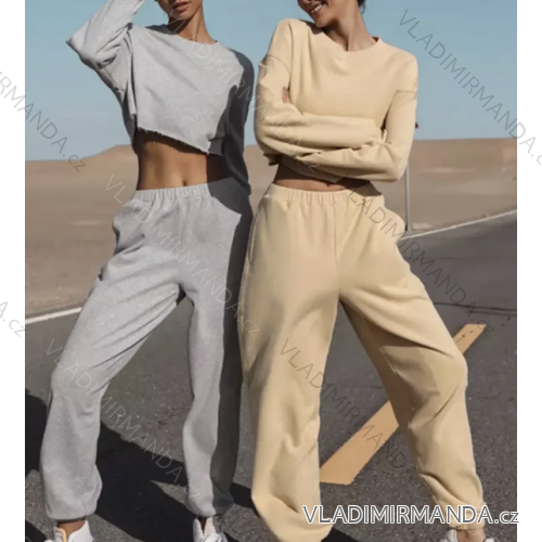 Súprava tepláky dlhé a mikina dlhý rukáv dámske (S/M ONE SIZE) TALIANSKA MÓDA IMPCF239229