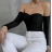 Body carmen dlhý rukáv dámsky (S/M ONE SIZE) TALIANSKA MÓDA IMPCF2333039