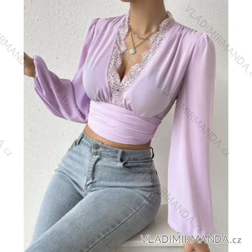 Crop top dlhý rukáv dámsky (S/M ONE SIZE) TALIANSKA MÓDA IMPCF2326879