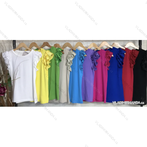 Tričko bez rukávu dámske (S/M ONE SIZE) TALIANSKA MÓDA IMPGM235615