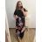Šaty dlhé maxi dlhé krátky rukáv dámske nadrozmer (2XL/3XL/4XL ONE SIZE) TALIANSKA MÓDA IMD23020