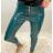 Legíny lesklé latex zateplené dámske (S/M, M/L, L/XL) TURECKÁ MÓDA TM920ENLEG-8428 zelená S/M