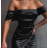 Šaty elegantný carmen dámske (S/M ONE SIZE) TALIANSKA MÓDA IMPBB23A11818