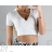 Top croptop krátky rukáv dámsky (S/M ONE SIZE) TALIANSKA MÓDA IMPBB23W2234