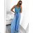 Šaty dlhé elegantné bez rukávov dámske (S/M ONE SIZE) TALIANSKA MÓDA IMPLP2357280016