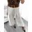 Nohavice dlhé s opaskom dámske (S/M ONE SIZE) TALIANSKA MÓDA IMPGM232378