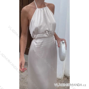 Šaty dlhé elegantné bez rukávov dámske (S/M ONE SIZE) TALIANSKA MÓDA IMPGM236063