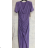 Šaty dlhé elegantný krátky rukáv dámske (S/M ONE SIZE) TALIANSKA MÓDA IMPGM236070