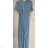 Šaty dlhé elegantný krátky rukáv dámske (S/M ONE SIZE) TALIANSKA MÓDA IMPGM236070