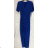 Šaty dlhé elegantný krátky rukáv dámske (S/M ONE SIZE) TALIANSKA MÓDA IMPGM236070