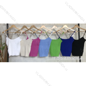 Top croptop na ramienka dámsky (S/M ONE SIZE) TALIANSKA MÓDA IMPGM237223