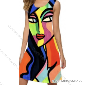 Šaty letné bez rukávu dámske (S/M ONE SIZE) TALIANSKA MÓDA IMPGM233191