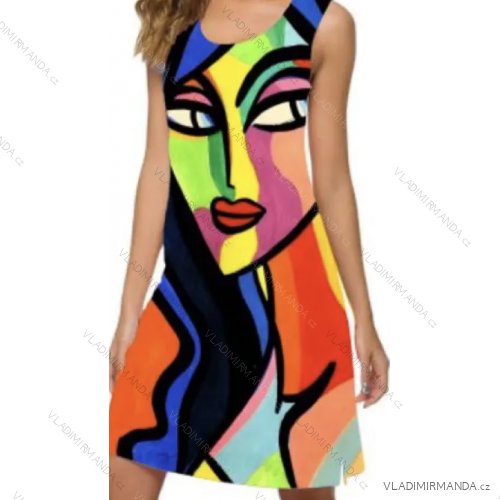 Šaty letné bez rukávu dámske (S/M ONE SIZE) TALIANSKA MÓDA IMPGM233191