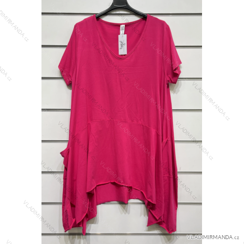 Tunika oversize krátky rukáv dámska (S/M ONE SIZE) TALIANSKA MÓDA IMPSH2322064A