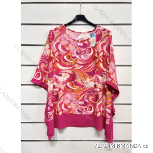 Tunika oversize krátky rukáv dámska (S/M ONE SIZE) TALIANSKA MÓDA IMPSH2333603