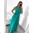 Šaty dlhé elegantné spoločenské plesové na ramienka dámske (S/M ONE SIZE) TALIANSKA MóDA IM3235032