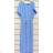 Šaty dlhé krátky rukáv dámske (S/M ONE SIZE) TALIANSKA MÓDA IMPSH241205 červená S / M