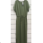 Šaty dlhé krátky rukáv dámske (S/M ONE SIZE) TALIANSKA MÓDA IMPSH241205 červená S / M