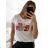 Tričko krátky rukáv dámske (S/M ONE SIZE) TALIANSKA MÓDA IMM23BR2415-6