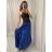 Sukňa dlhá satenová dámska (S/M ONE SIZE) TALIANSKA MÓDA IMM23HG2507/DUR S/M staroružová