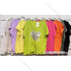 Tunika oversize krátky rukáv dámska (S/M ONE SIZE) TALIANSKA MÓDA IMPSH2322161