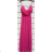 Šaty dlhé elegantné spoločenské na ramienka dámske (S/M ONE SIZE) TALIANSKA MÓDA IMPSH234388